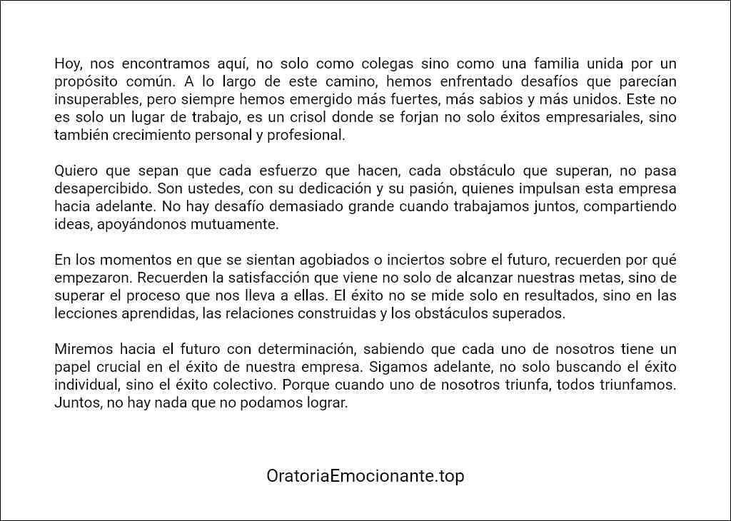 el mejor Discurso para motivar a los empleados